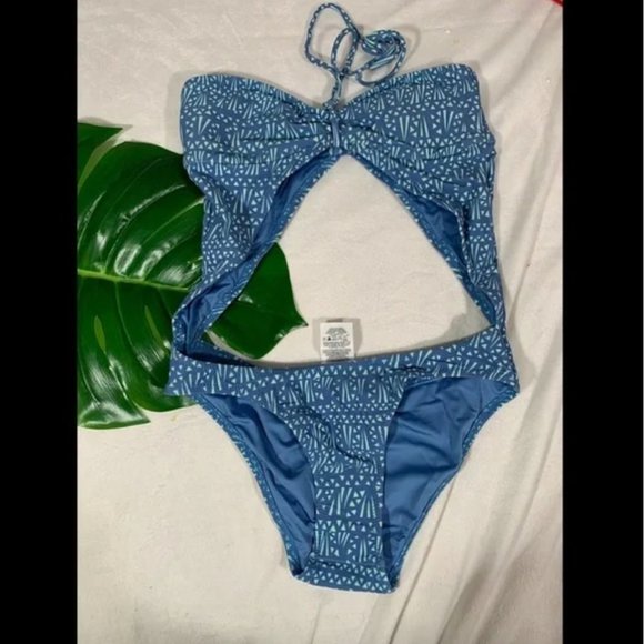 NWT Volcom Tribe Hunter One Piece Swimsuit in Sandy Indigo Blue [SZ Small‎ ] - Picture 4 of 6
